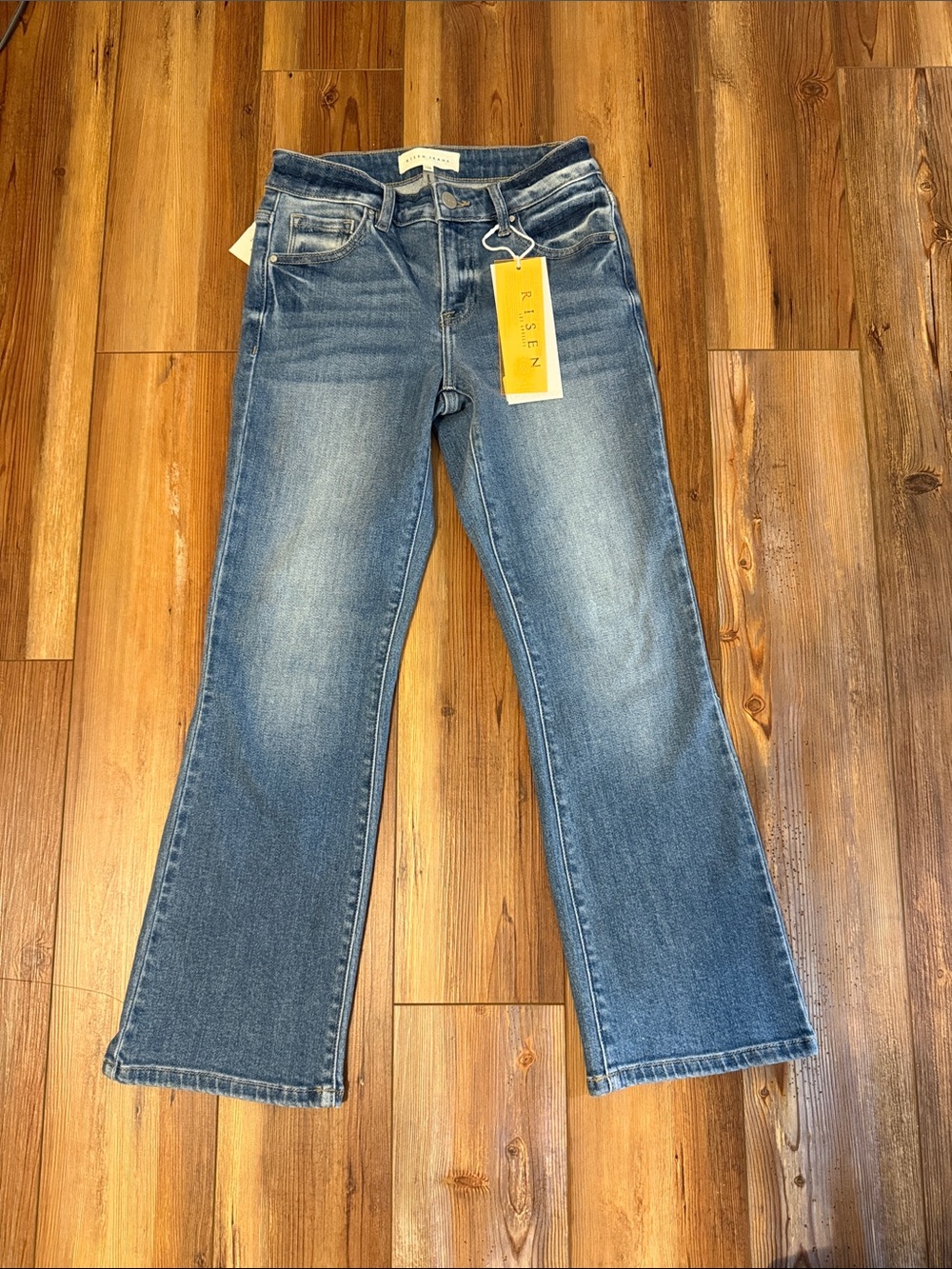 Risen Low Rise Crop Flare Jeans